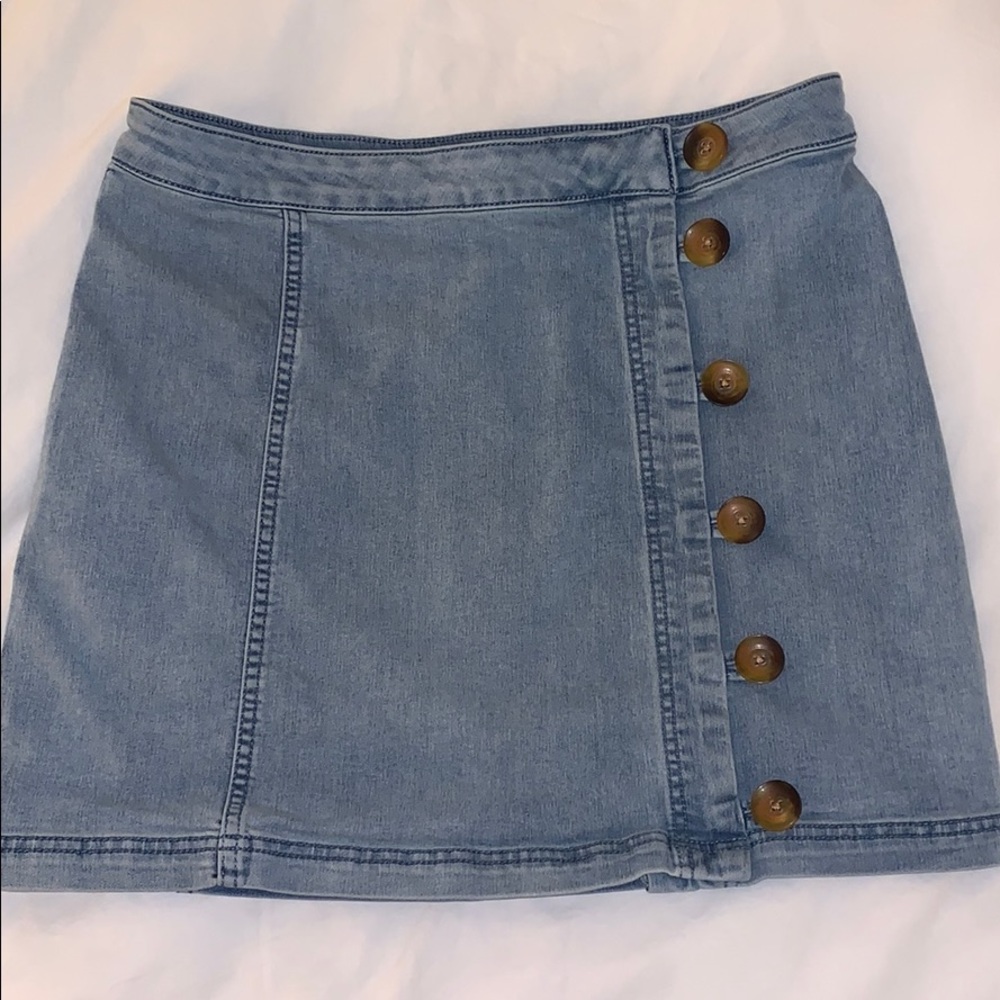 Free People Jean Skirt